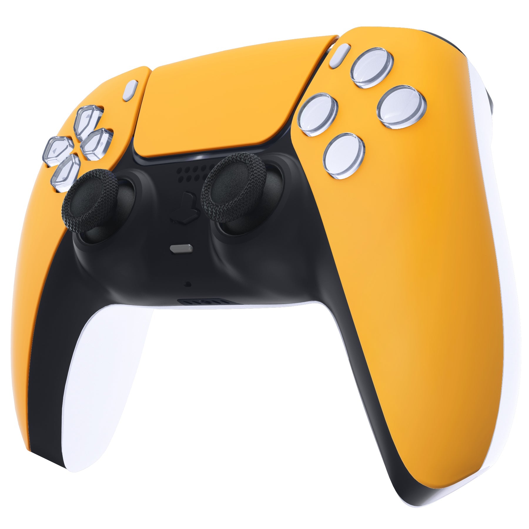 eXtremeRate Replacement Front Housing Shell with Touchpad Compatible with PS5 Controller BDM-010/020/030/040/050/060 - Caution Yellow